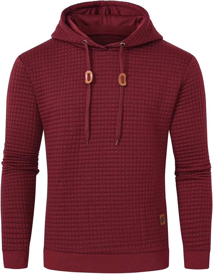 YuKaiChen men's casual pullover hoodie long sleeve hooded sweatshirt
