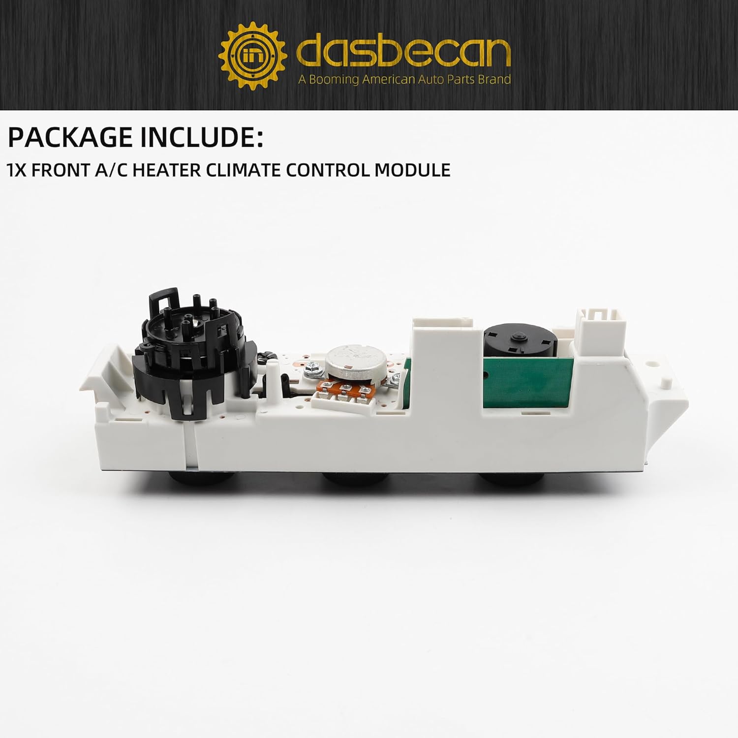 Dasbecan 599-294 A/C Heater Climate Control Module Panel w/Rear Window Defogger Switch Compatible with 1996-2021 Chevy Express/GMC Savana 1500 2500 3500 Replaces# 15858579