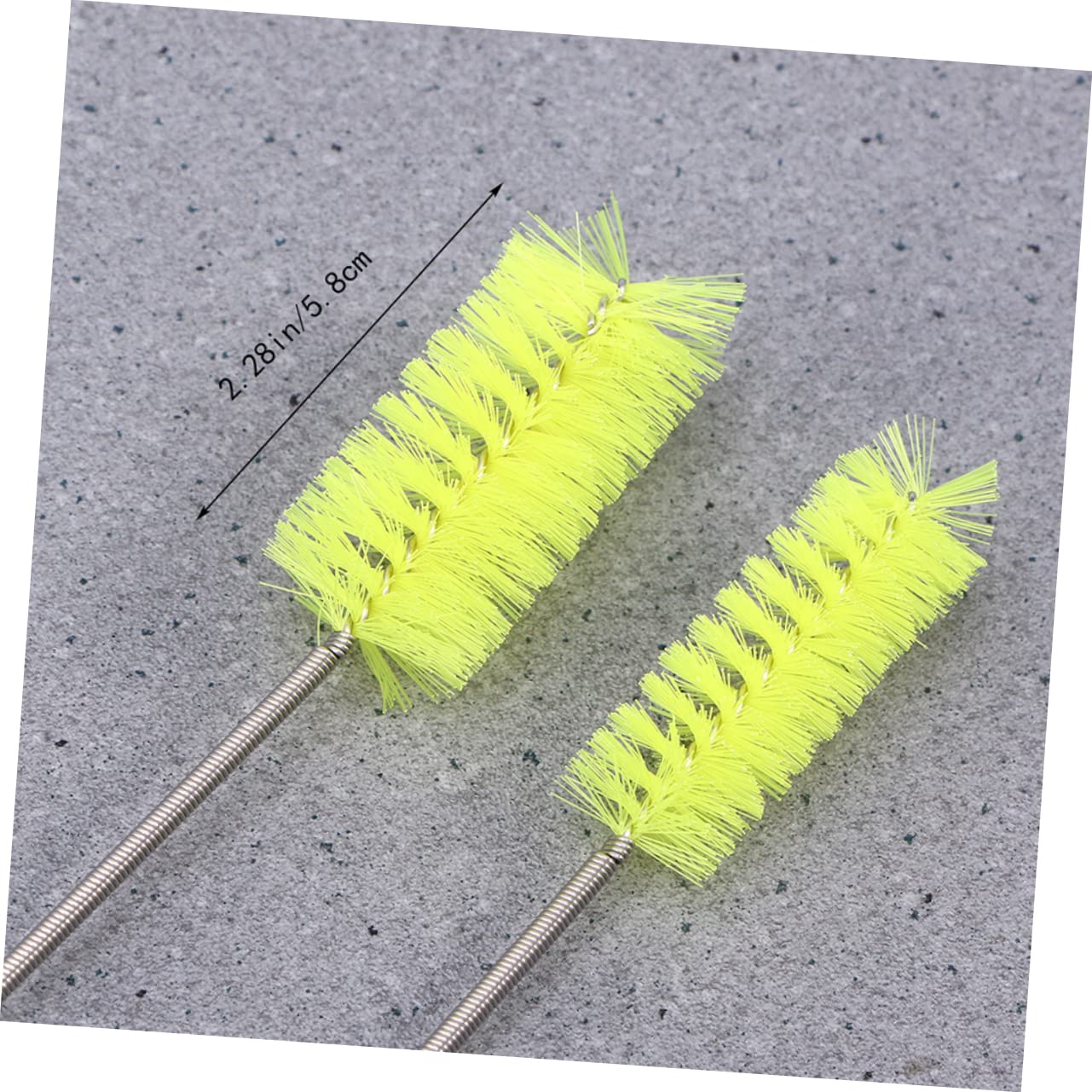 Healeved Spring Brush Test Tube Cleaning Brush 2 Pcs U-Shaped Kitchen Cleaning Brush Fluffy Tube Cleaners Drain