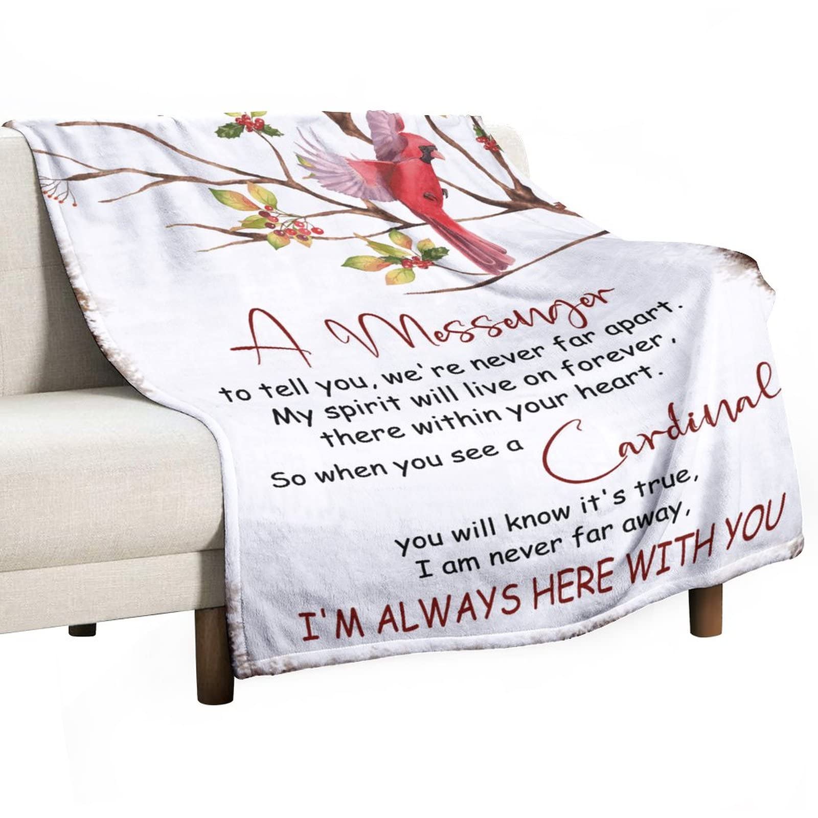 Couverture souvenir I'm Always Here cadeau réconfortant paradis