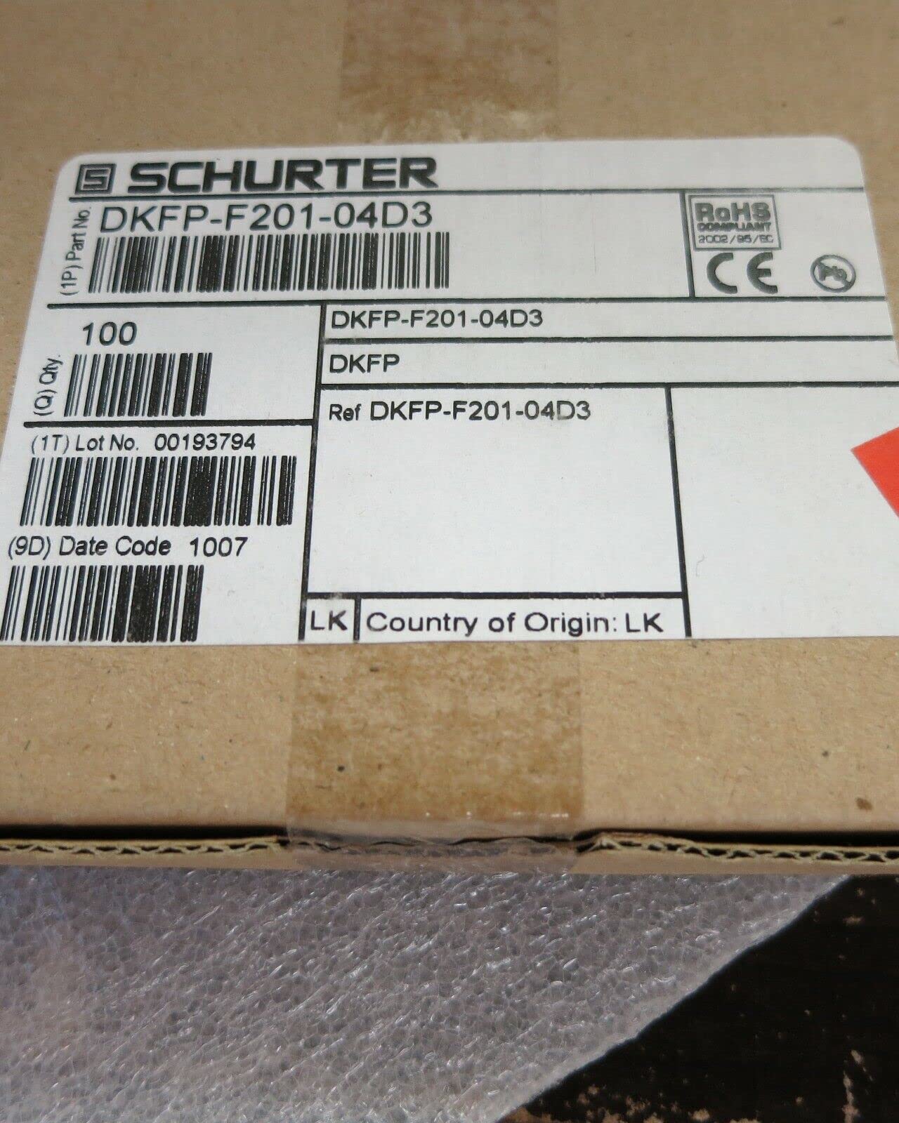 5 PCS DKFP-F201-04D3 DKFPF20104D3 Schurter Electronic ** US Stock **