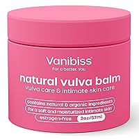 Vista 1 de Vanibiss Natural Vulva Balm, Estrogen-Free Vaginal Moisturizer for External Use, Intimate Skin Cream for Dryness, Irritation and Itching, Daily