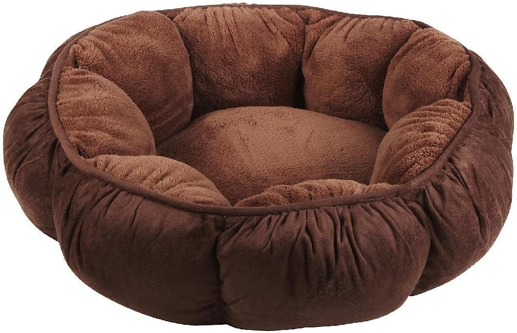 Petmate Puffy Round Cat Bed - Brown