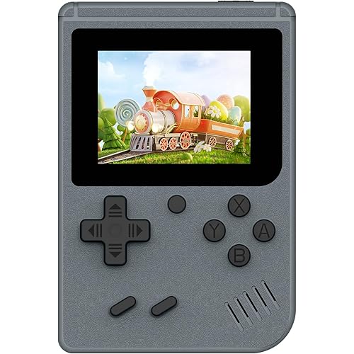 Retro Gaming Console, Portable Video Game Console with 3.0 inch IPS Screen and Preloaded 400 Classic Video Games, Mini Retro Handheld Game Console (Gray)