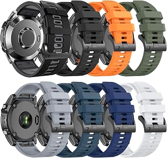 ZPJPPLX 26mm Quick fit Watch Band Compatible with Garmin Fenix 8/tactix 8 AMOLED 51mm/Fenix 7X pro/7X/6X Pro/6X/5X Plus/5X/3 HR/3, for quatix 8/epix Pro 51mm/Enduro 3 2/tactix 7 Pro