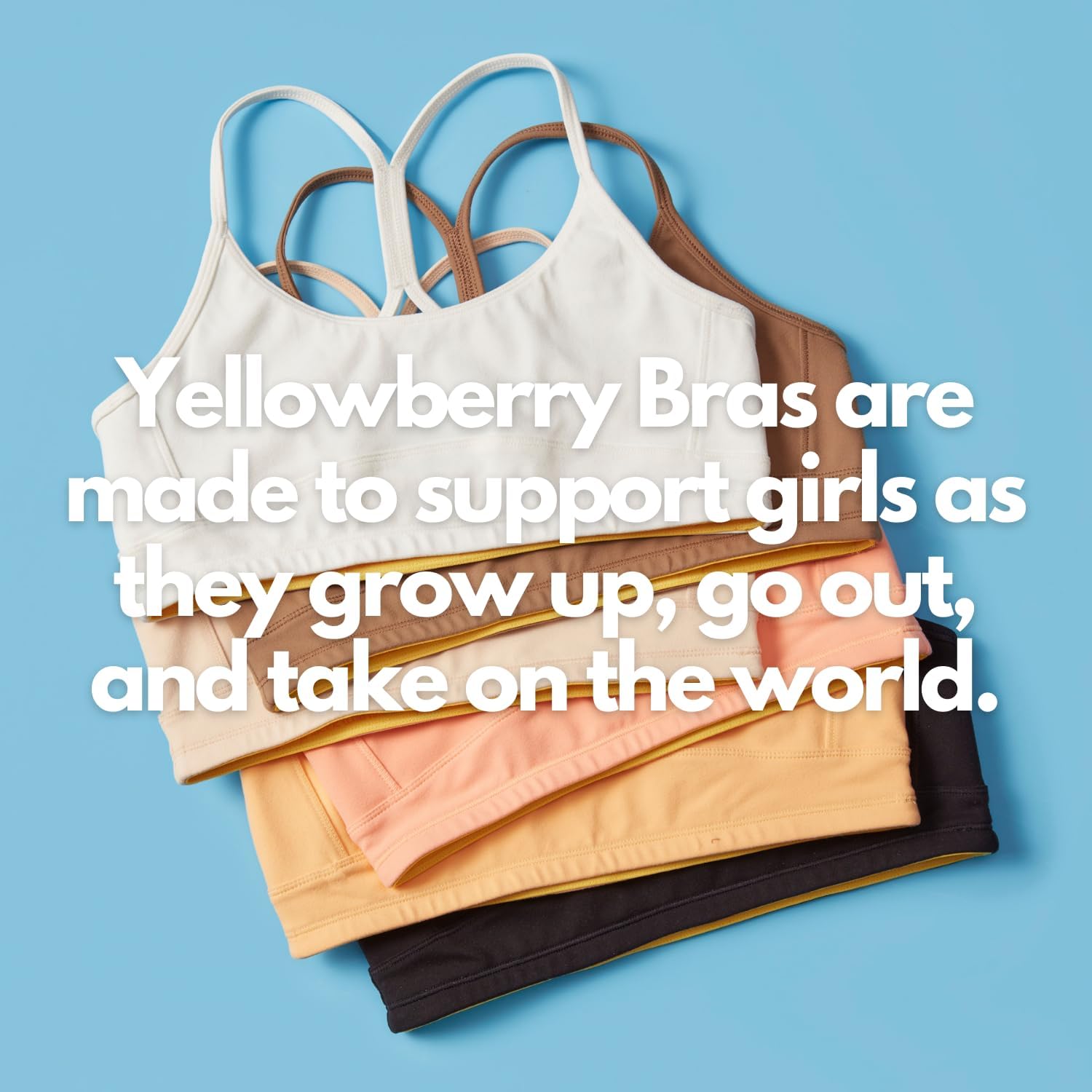Yellowberry Tink - Best Training & Sports Bra for Girls, Tweens and Teens - Great for a Teen Girls First Bra