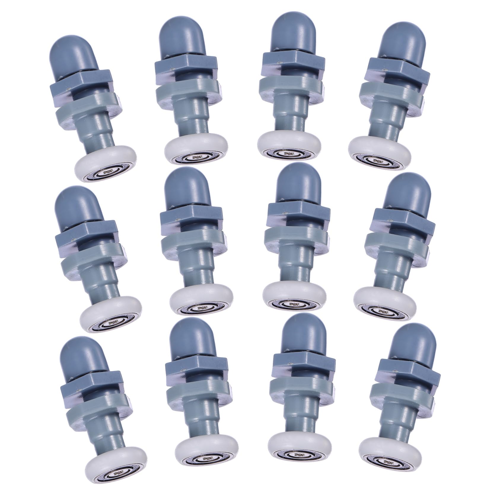 Gatuida 12 piezas Poleas para Puertas de Ducha con rodamiento ultra silencioso