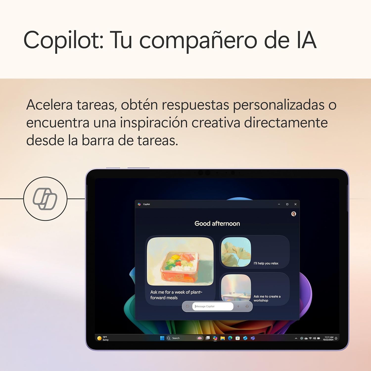 Microsoft Surface Pro | Copilot+ PC | Pantalla táctil LCD 12” | Snapdragon X Plus | 16GB RAM | Almacenamiento de 512GB | Último Modelo | Violeta 14