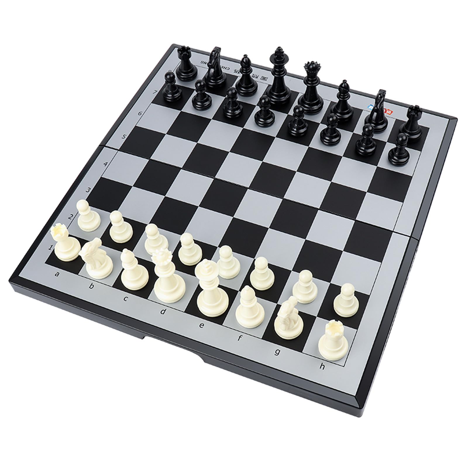 Scacchiera Portatile,Scacchiera Pieghevole 11.6" X 11.2"con Slot di Stoccaggio di Scacchi,Facili da Trasportare,Scacchiera Magnetica Pieghevole per Principianti E Adulti(Size:13.9 * 13.5in)