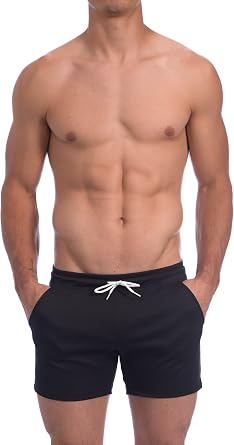 Gary Majdell Sport Mens Rice Mesh Solid Bodybuilding Gym Running Workout Shorts