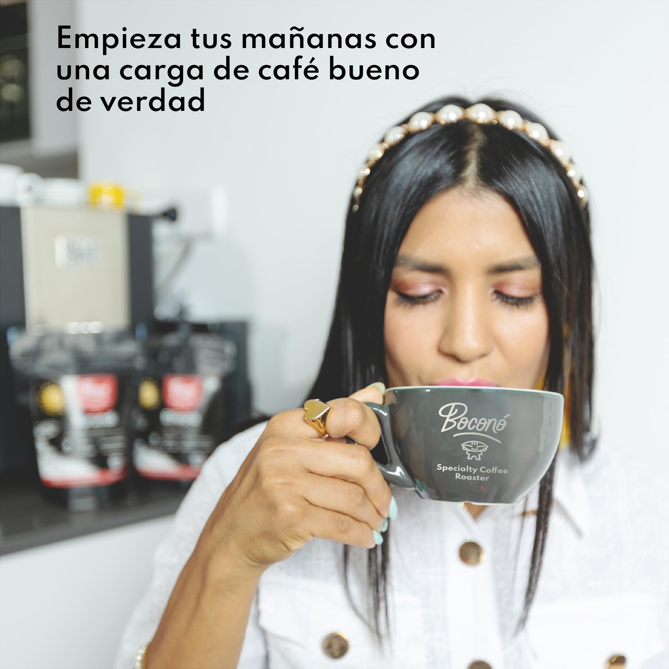 Café de Especialidad en Grano Natural 1kg de Colombia. Tueste Medio Artesano. Proceso Lavado. Café Grano Arábica para Espresso, V60 y Chemex. Boconó Specialty Coffee Beans. Colombiano