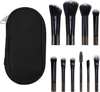 Juego completo de 10 brochas de maquillaje po...