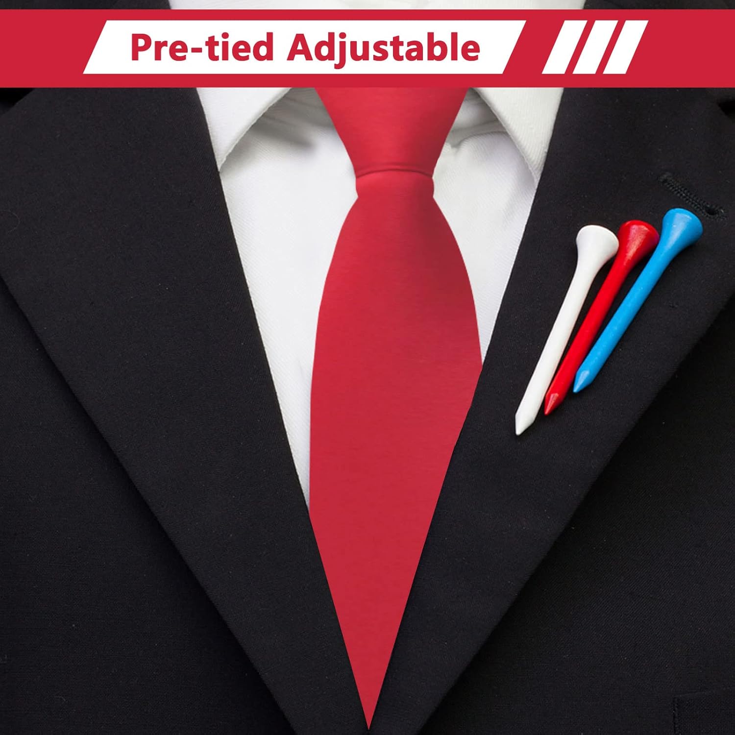 Mantieqingway Pre-tied Adjustable Zipper Neck Ties for Men 3.15' 'Mens Necktie for Office Graduation School Uniforms