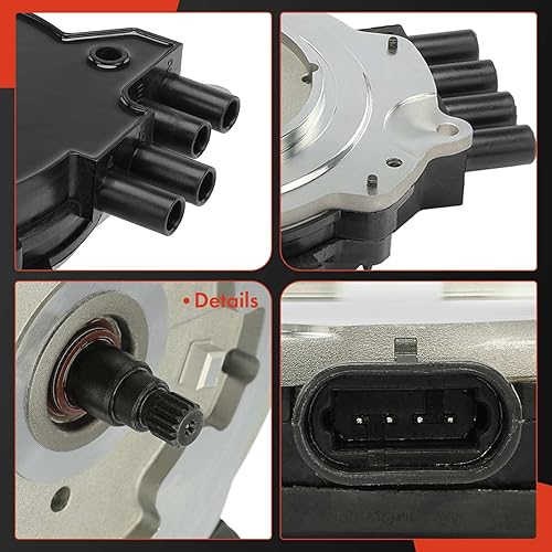 Miniatura 7 de A-Premium Distribuidor de encendido con tapa y rotor compatible con Chevrolet Camaro 1993-1994, Corvette 1992-1994 y Pontiac Firebird 1993-1994,