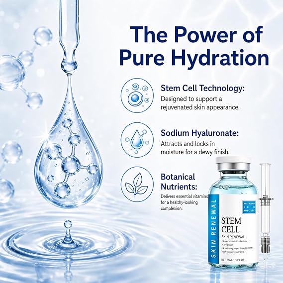 Anti Aging Serum for Face,Microneedling Serum,Anti Aging Ampoule,Nourishing Facial Skin,Stimulate Collagen and Smooth Out Stubborn Wrinkles,Suitable for All Skin Types,Moisturiser Revitalising Care