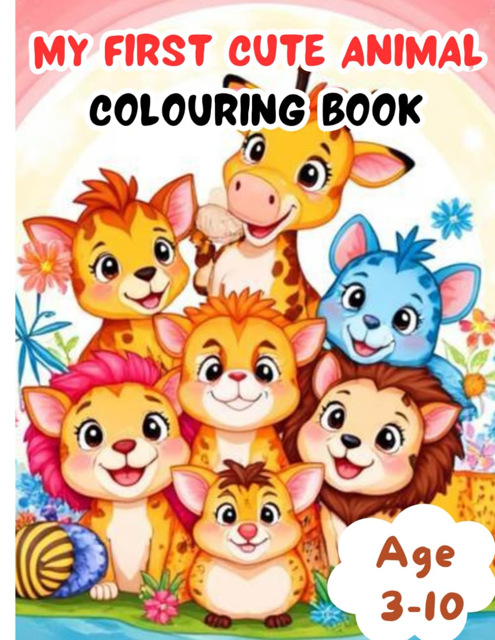 My First Cute Animals Coloring Book