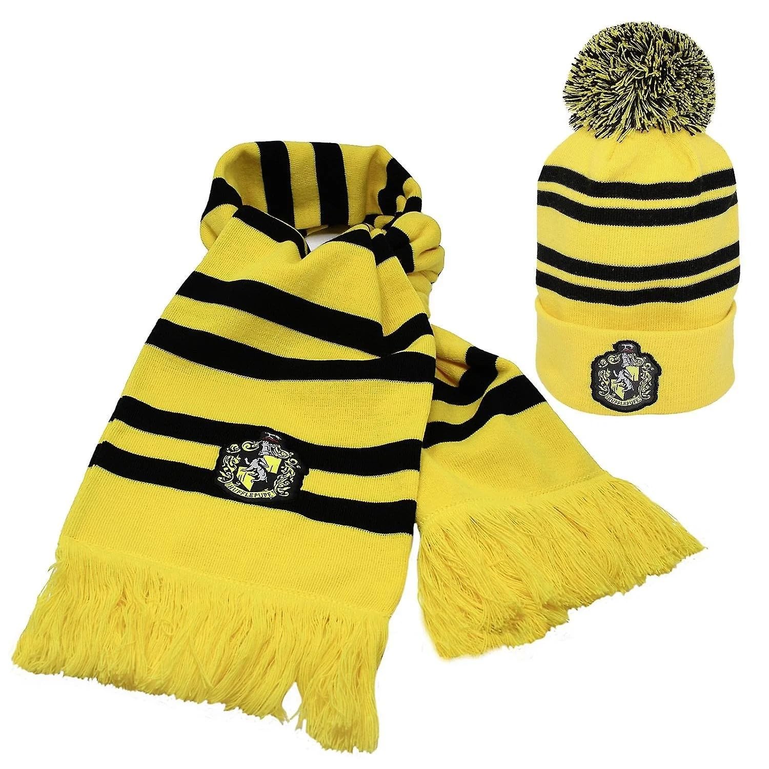Harry Potter Hufflepuff Hat & Scarf Set