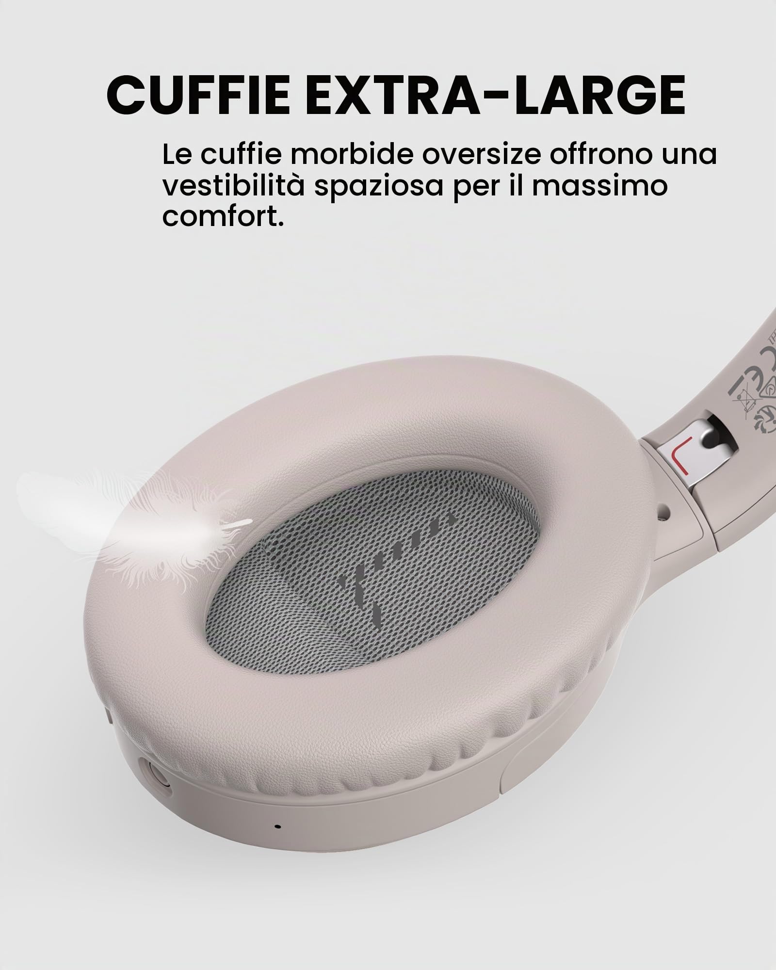 Avantree Eon 3D – Cuffie TV wireless con audio surround virtuale 7.1, cuffie Bluetooth over-ear con base di ricarica