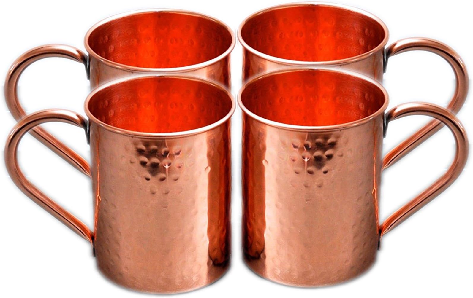 16oz-Hand Hammered Straight Pure Copper Moscow Mule Mug (4)