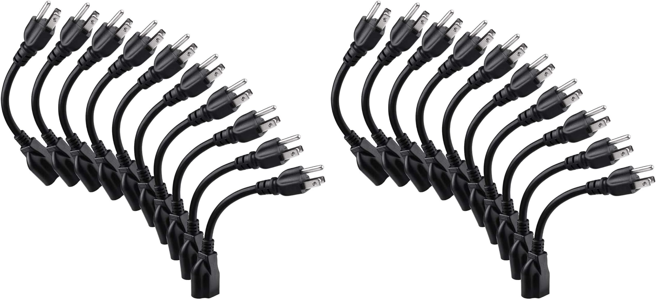 Miady Short Extension Cord - 4 Pack, 8 Inch -10