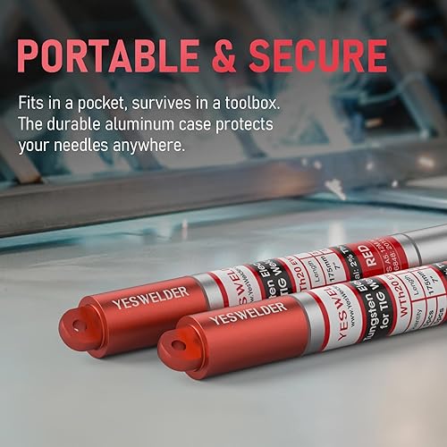 Miniatura 103 de YESWELDER - Electrodo de tungsteno para soldadura TIG, ceriado al 2%, de 1/16 x 7 pulgadas (gris, WC20/EWCe-2), paquete de 10