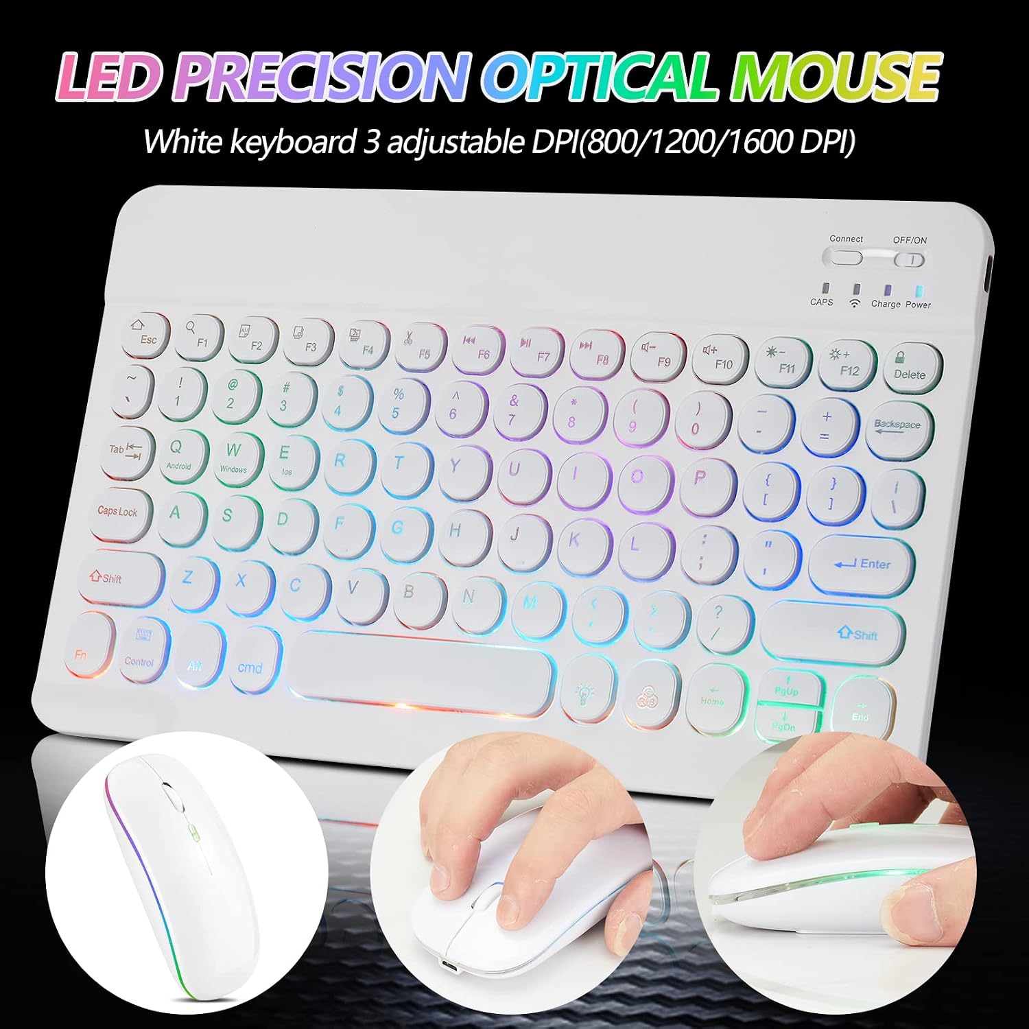 LED Precision Optical Mouse with DPI Settings