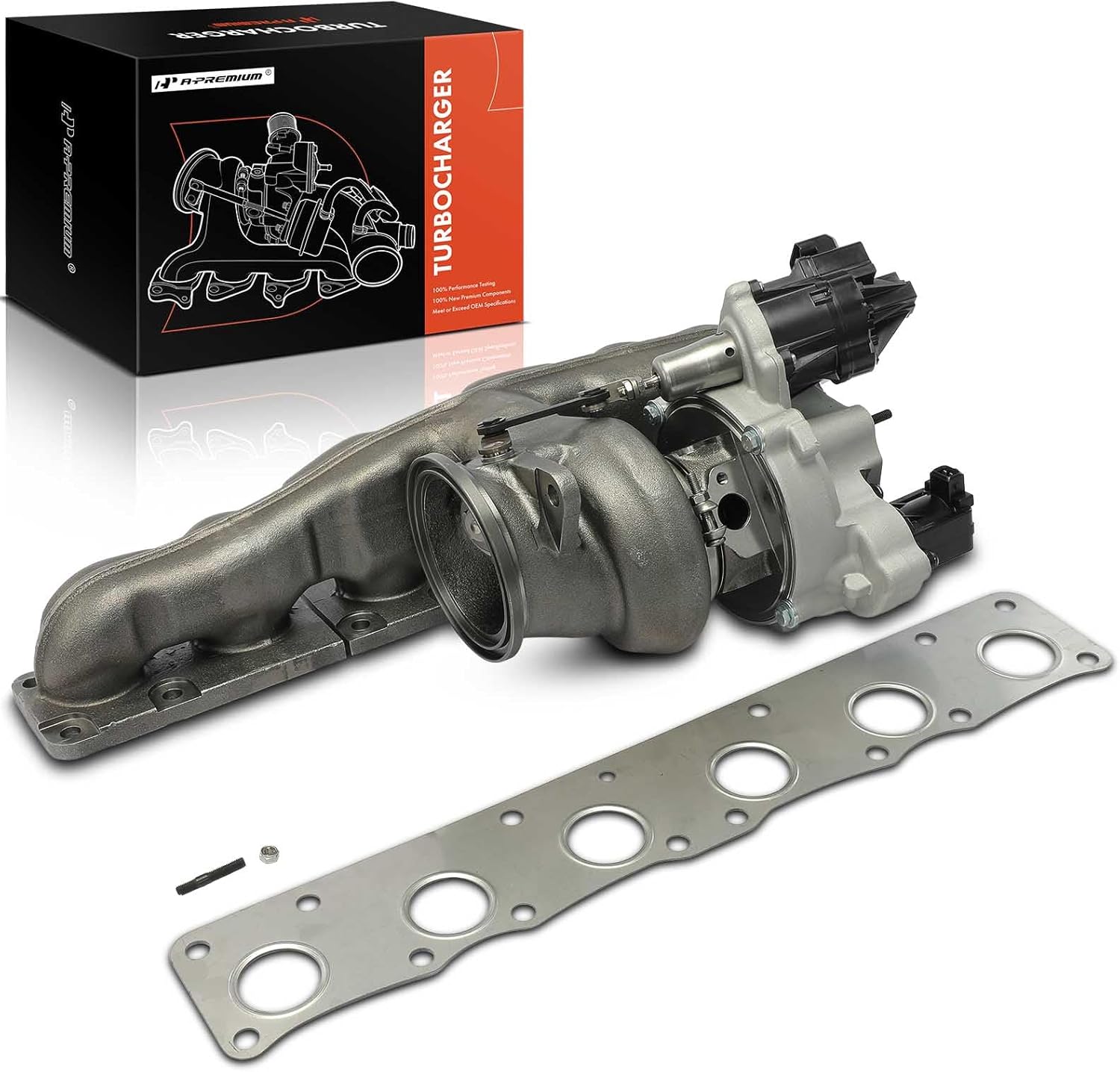 A-Premium B03, N55 Complete Turbocharger Turbo Kit Compatible with BMW Models - 335i, 335i GT xDrive, 335i xDrive, X5, 535i, 535i GT, 535i xDrive, 435i, 435i Gran Coupe, 435i xDrive Gran Coupe