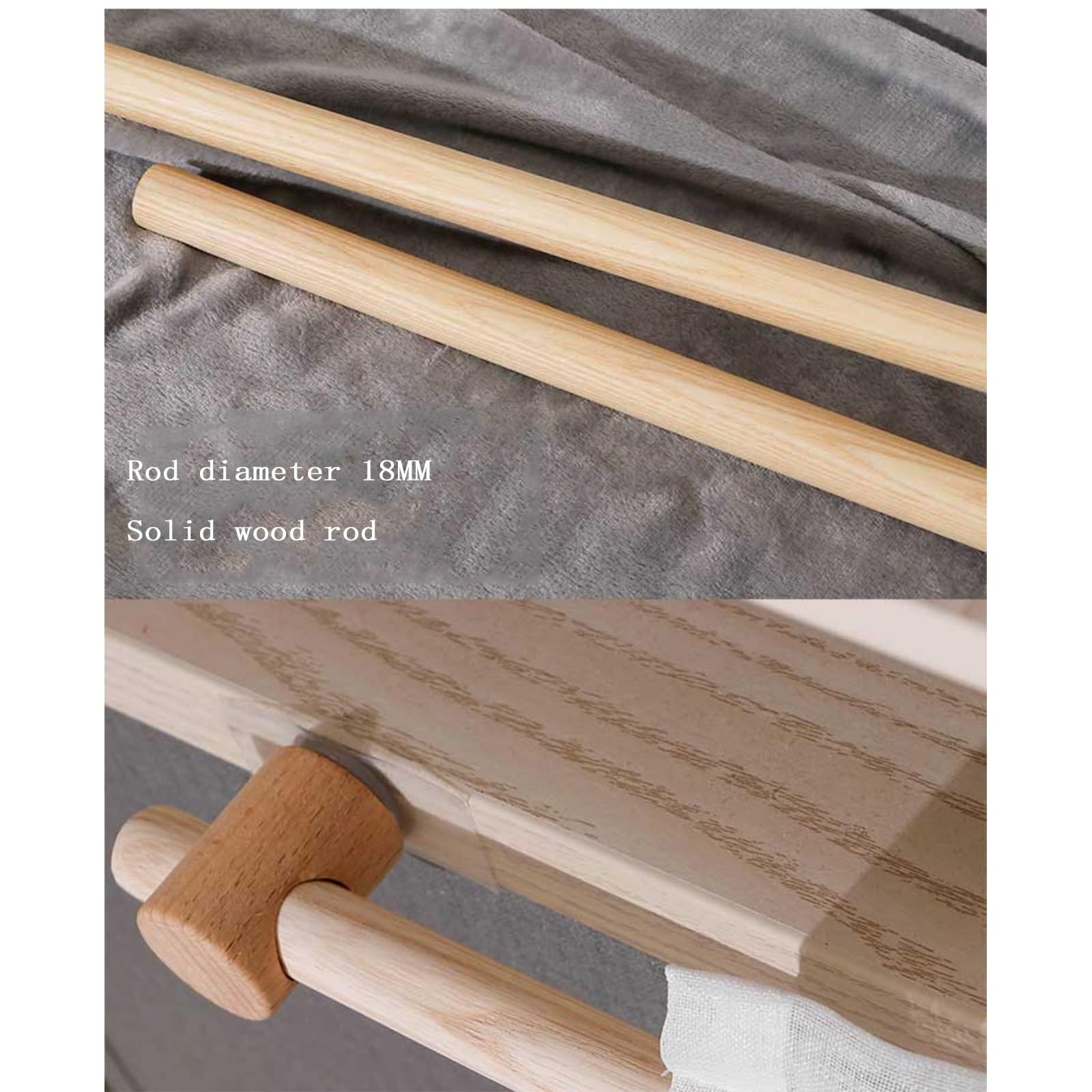 Tringle de 40 à 130 cm pour chambre à coucher et salon, sans perçage, idéale pour la salle de bain et l'extérieur, longueur 120 cm / 47.2in