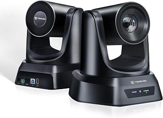 TONGVEO 20X Optical Zoom PTZ Camera 1080P 60fps HDMI USB Webcam for Church Streaming, Zoom Conferences, OBS - Easy Plug & Play Setup