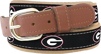 ZEP-PRO NCAA Mens Collegiate Woven Ribbon Belt, Sizes 30-46
