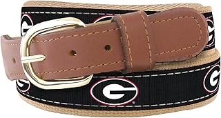 ZEP-PRO NCAA Men's Collegiate Woven Ribbon Belt, Sizes 30-46