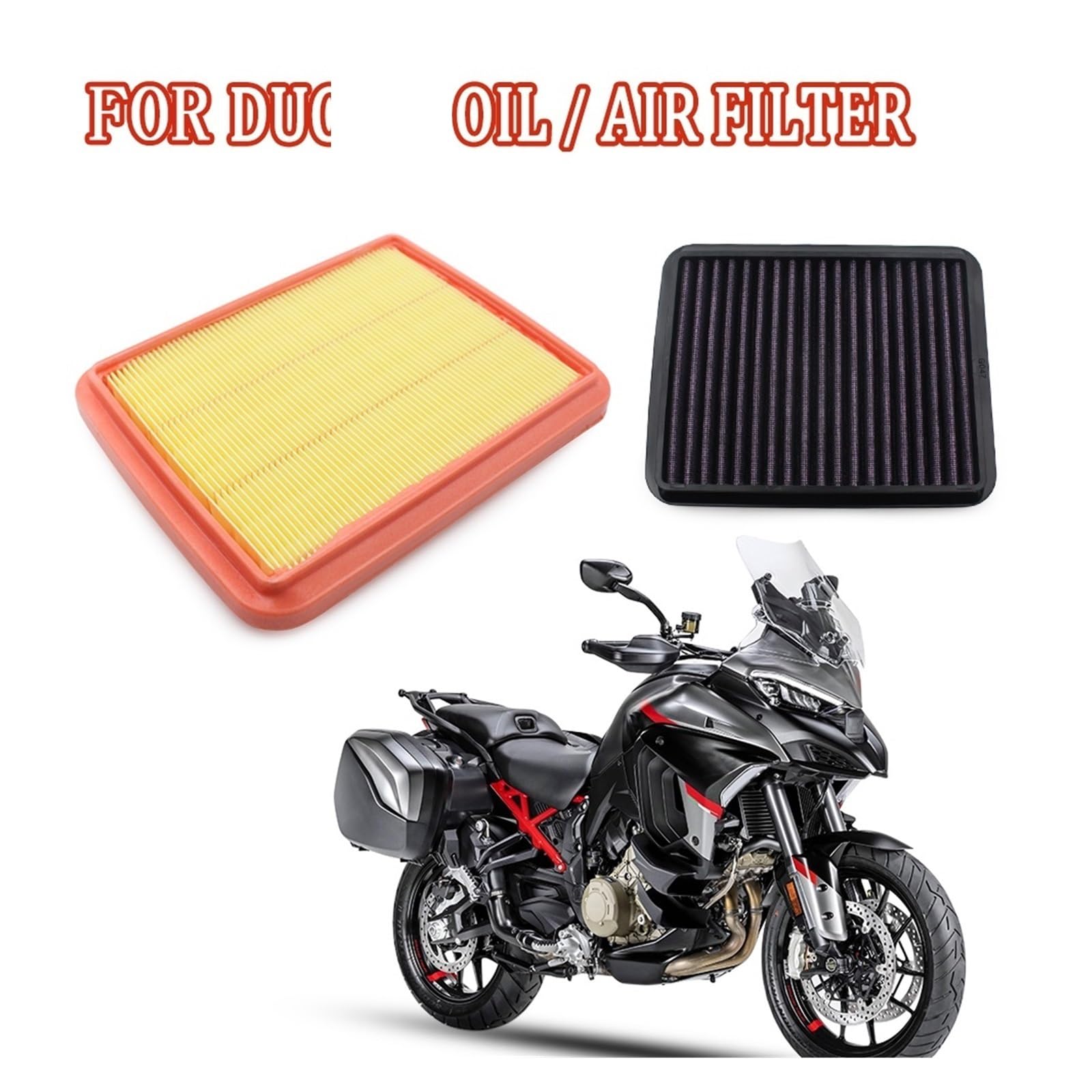 Filtro Aire Motocicleta Filtro De Aire Limpiador para Admisión Piezas De Elementos para Duc&ati para Multistrada Panigale SR SP GP para 1100 Streetfighter V4