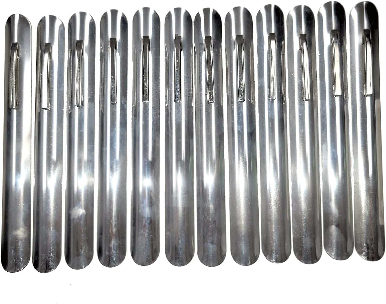 Soro Essentials- Set of 12- Aluminum Table Crumbers with Clip Silver Color- Crumbers for Servers Table Crumb Sweepers Bread Crumber Cleaner for Tablecloth in Restaurants and Homes