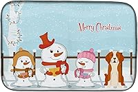 Vista 29 de Caroline's Treasures BB2508DDM - Tapete de secado de platos de perro de montaña bernés con regalos de Navidad entre amigos, tapete absorbente