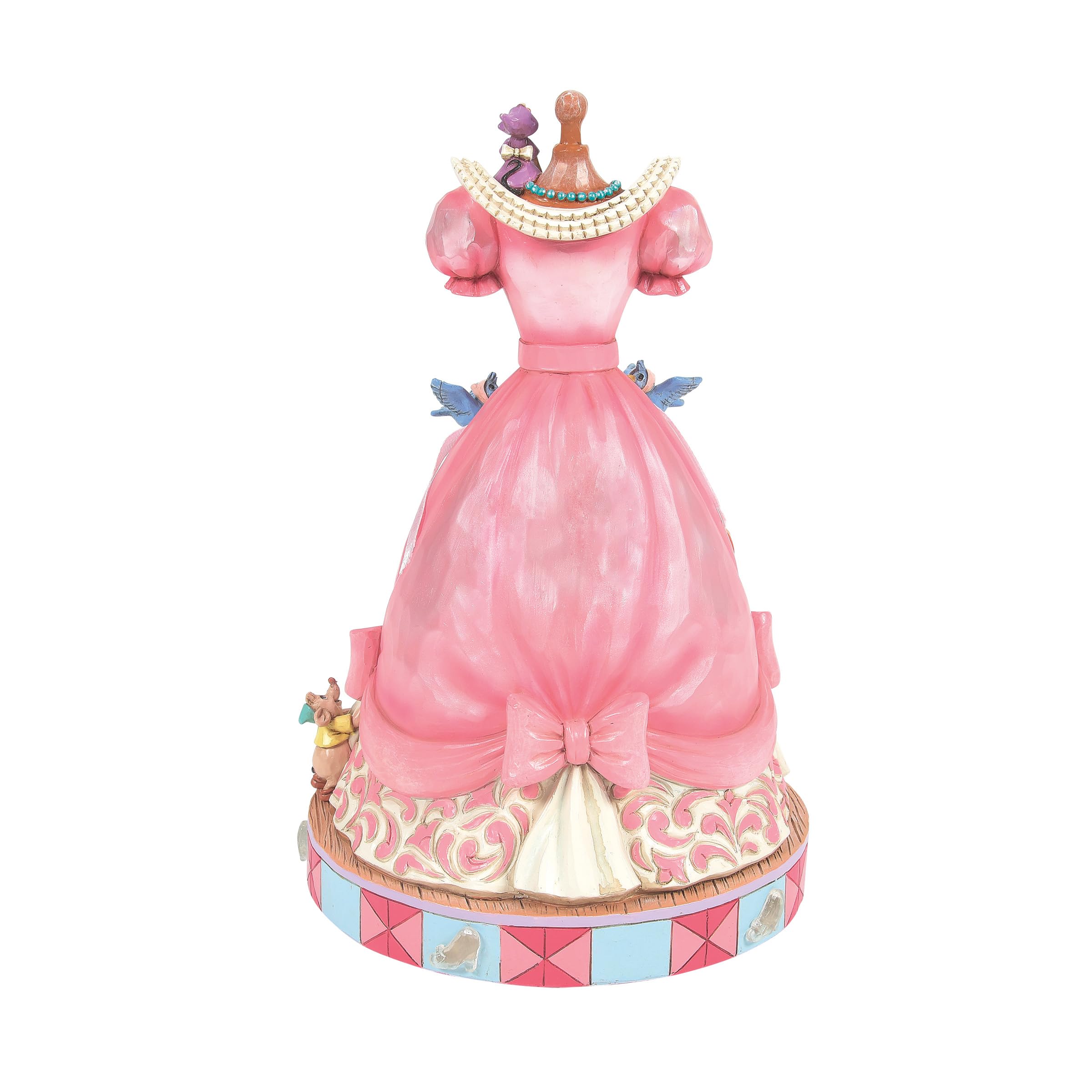 Figurina Musicale Cenerentola con vestito rosa Collezione Disney Traditions