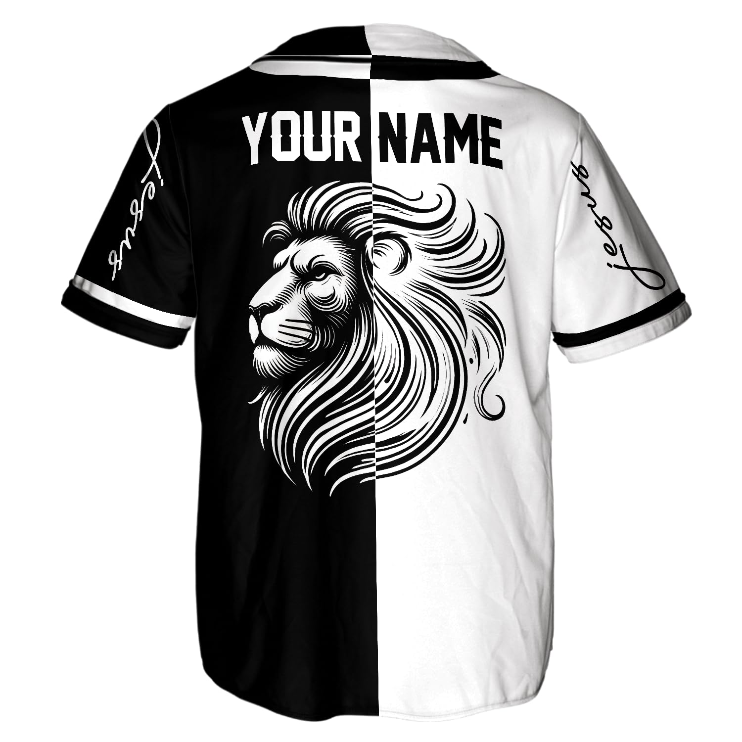 Generic Camelliaa Shop Personalized Christian Jesus Lion God Baseball Jersey Unisex XS-5XL, god Baseball Jersey, Lion Jersey, Lion Jersey Men Multi