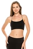 Kurve American Made Basic Crop Tank Top Bra Cami, UV Protective Fabric UPF 50+ (Made with Love in The USA)