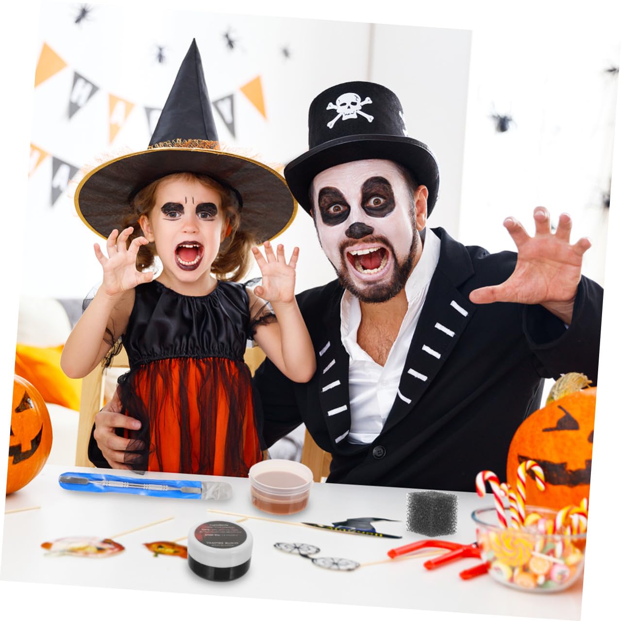 4pcs Halloween Makeup Wax Set Fake Wound Scar Special Effects Skin Wax for Face Painting and Costume Makeup