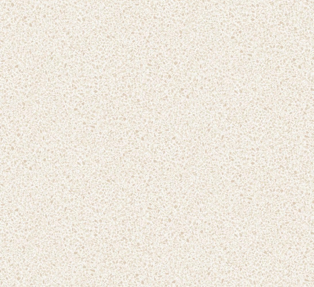 Papier peint terrazzo blanc Sanders & Sanders 70 cm, revêtement intissé haut de gamme