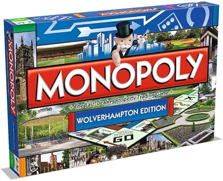 Winning Moves Monopoly Board Game, Wolverhampton, One Size