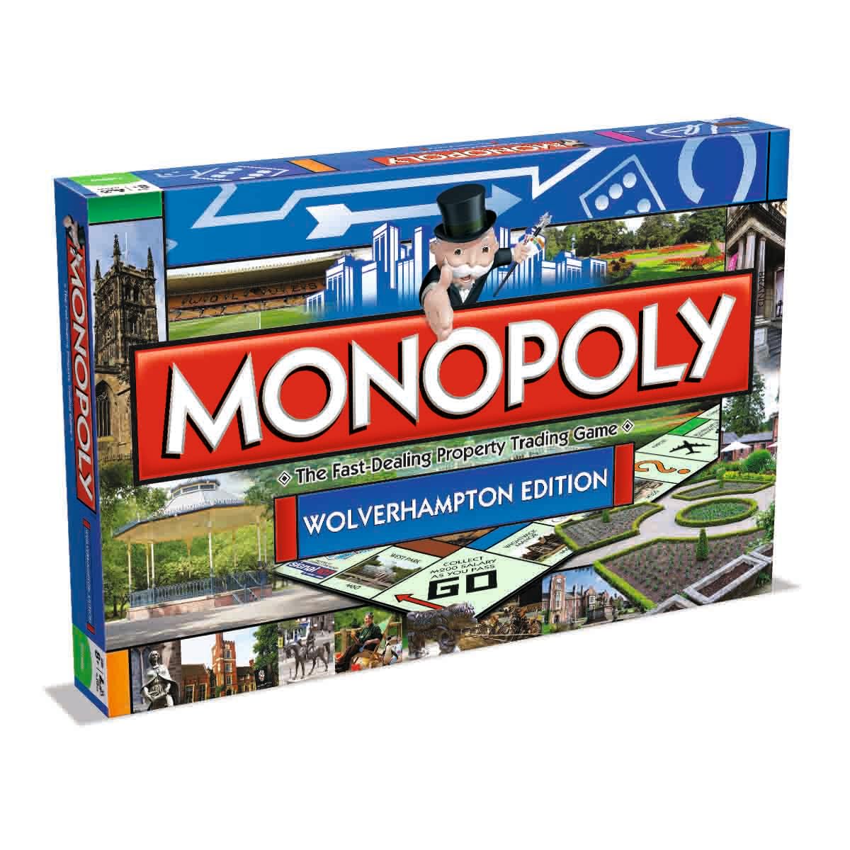 Winning Moves Monopoly Board Game, Wolverhampton, One Size