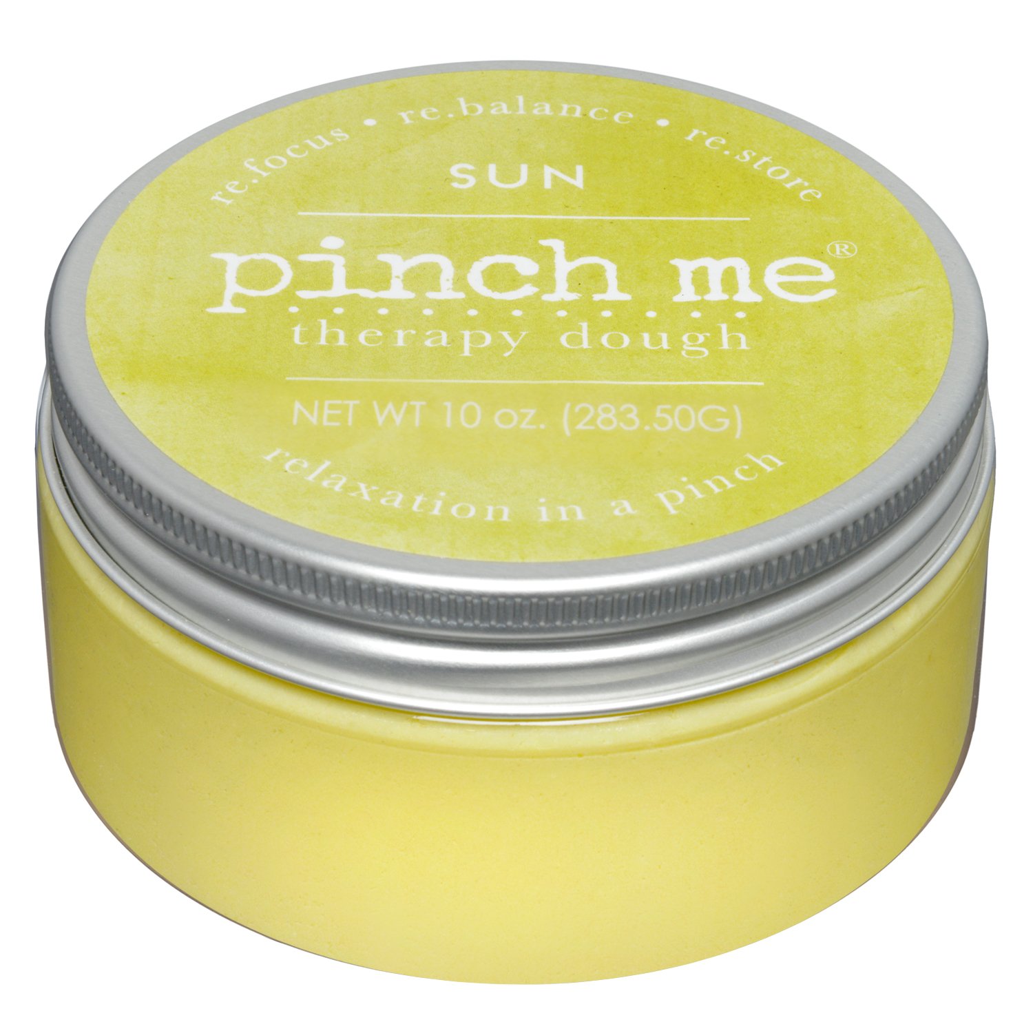 Pinch Me Therapy Dough - Holistic Aromatherapy Stress Relieving Putty - 10 Ounce Sun Scent