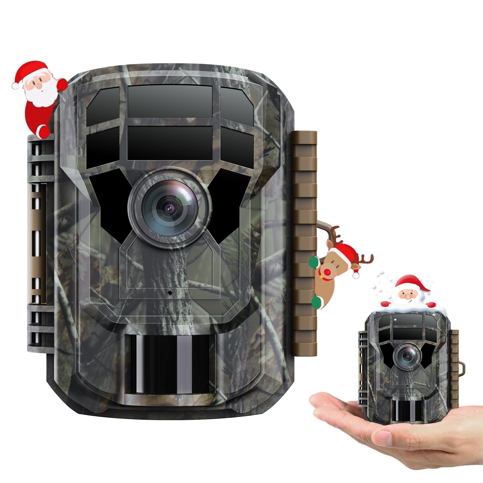 Wildlife Camera 24MP 1080P HD Trail Game Camera with Night Vision Motion Activated Waterproof,120°Wide-Angle Hunting Cam