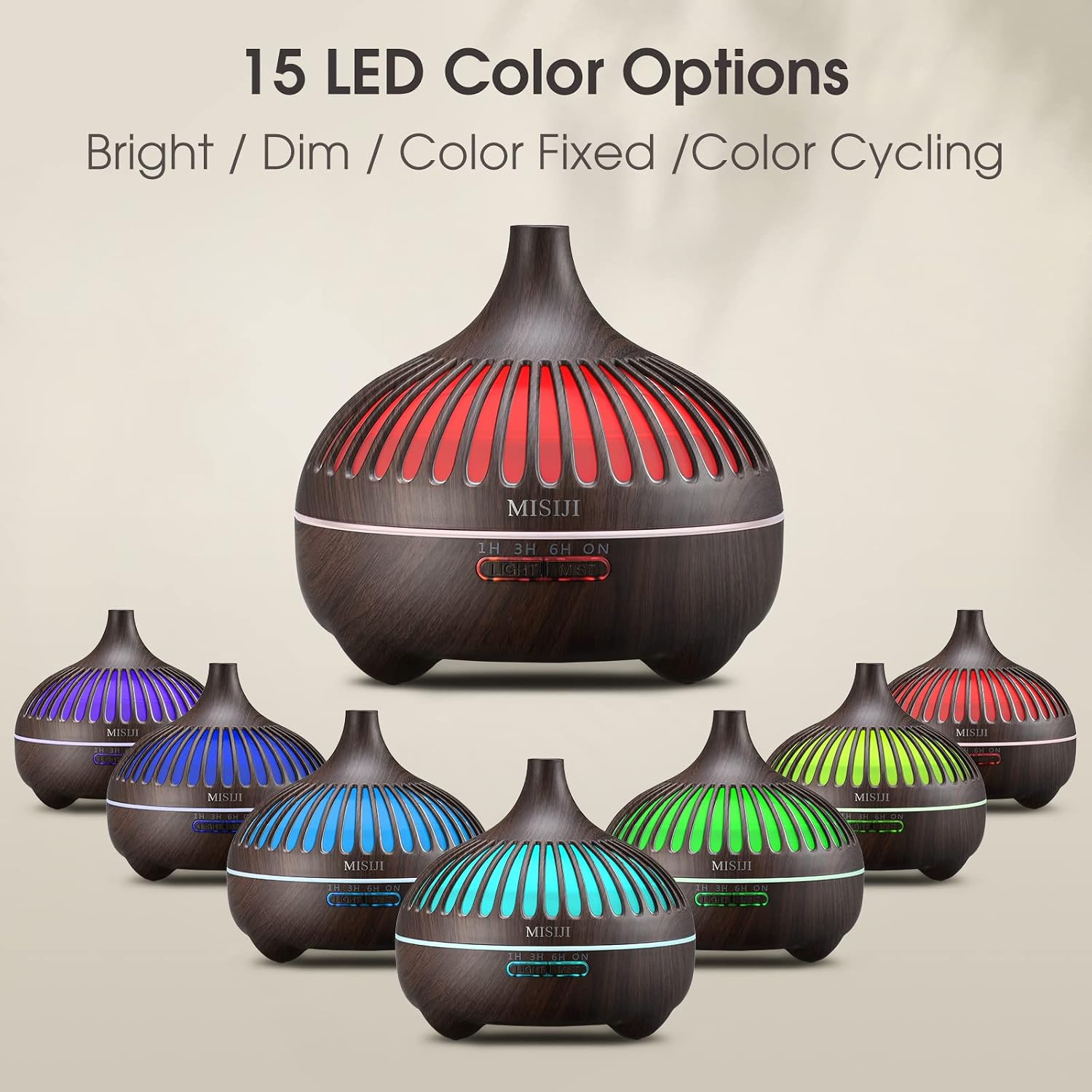Aromatherapy Diffuser with 12 Essential Oils Set, 550ML Aroma Humidifier for Essential Oil Large Room, Bedroom Vaporizers Cool Mist Humidifier Gift Set