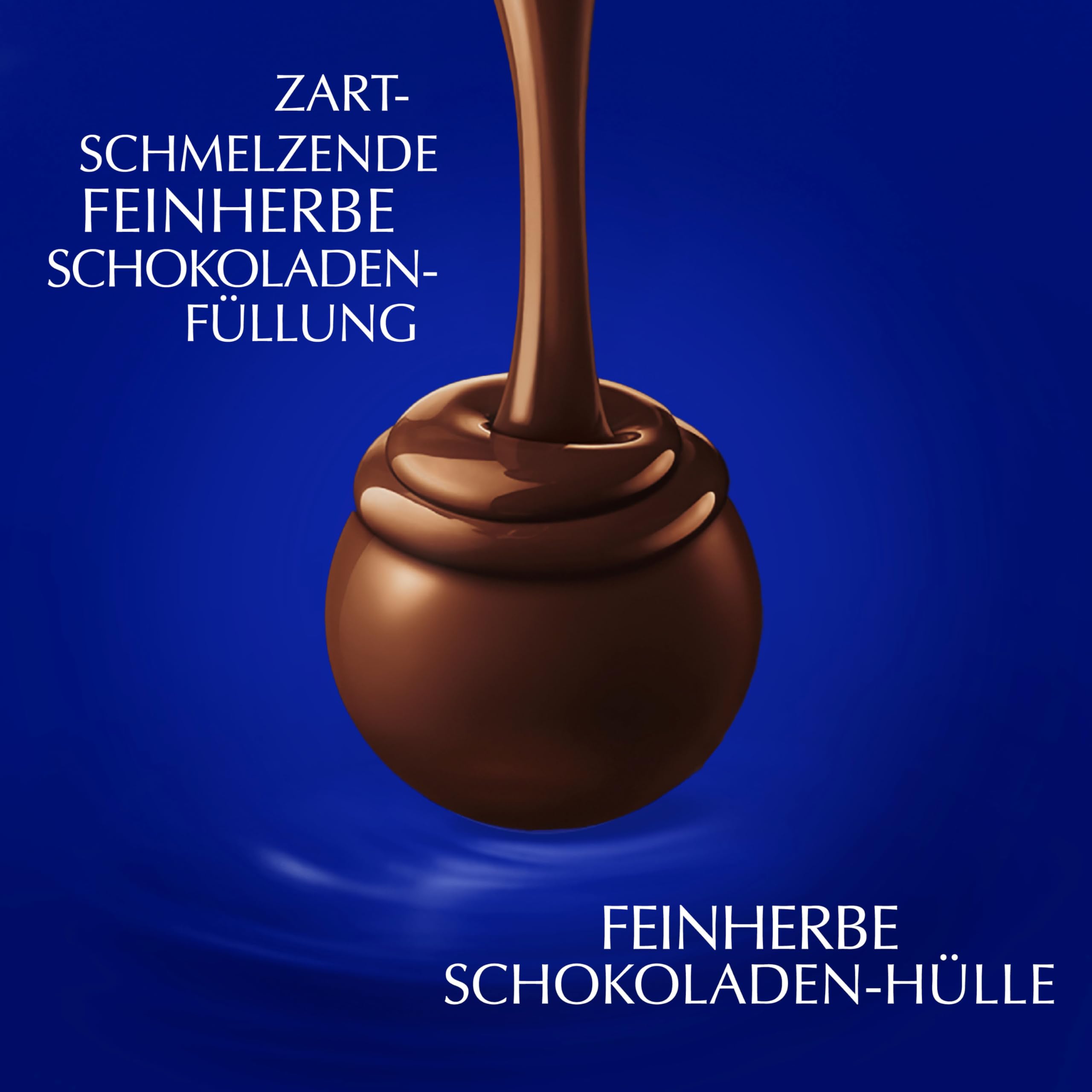 Lindt LINDOR Schokoladen Kugeln feinherb | 1 kg Beutel, wiederverschließbar | ca. 80 Kugeln dunkle | Großpackung, Pralinen-Geschenk, Schokoladengeschenk