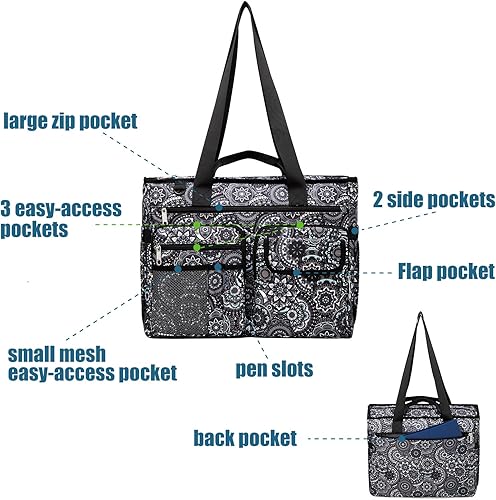 Miniatura 10 de Gatycallaty Nurse Backpack Nursing Bags for Nurses Work Medical Home Health Travel Bag Students