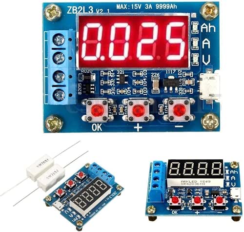 HiLetgo Battery Capacity Meter Discharge Tester Analyzer 1.5V-12V Battery Capacity