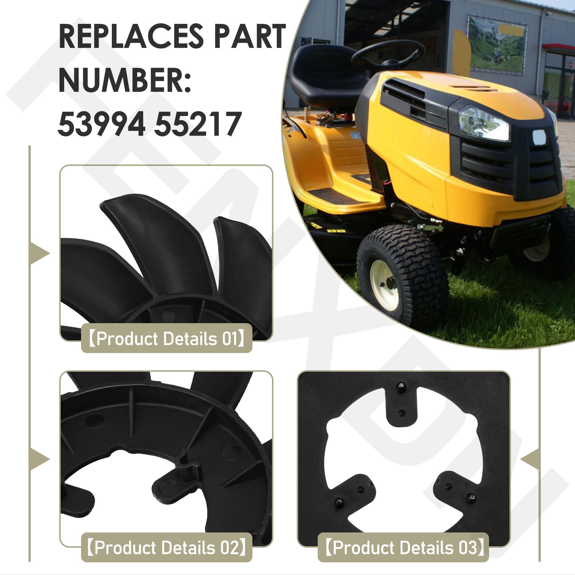 Irfan Ctgさん専用 Amazon.com : 55217 Lawn Mower 10 Blade Transmission Fan, 2