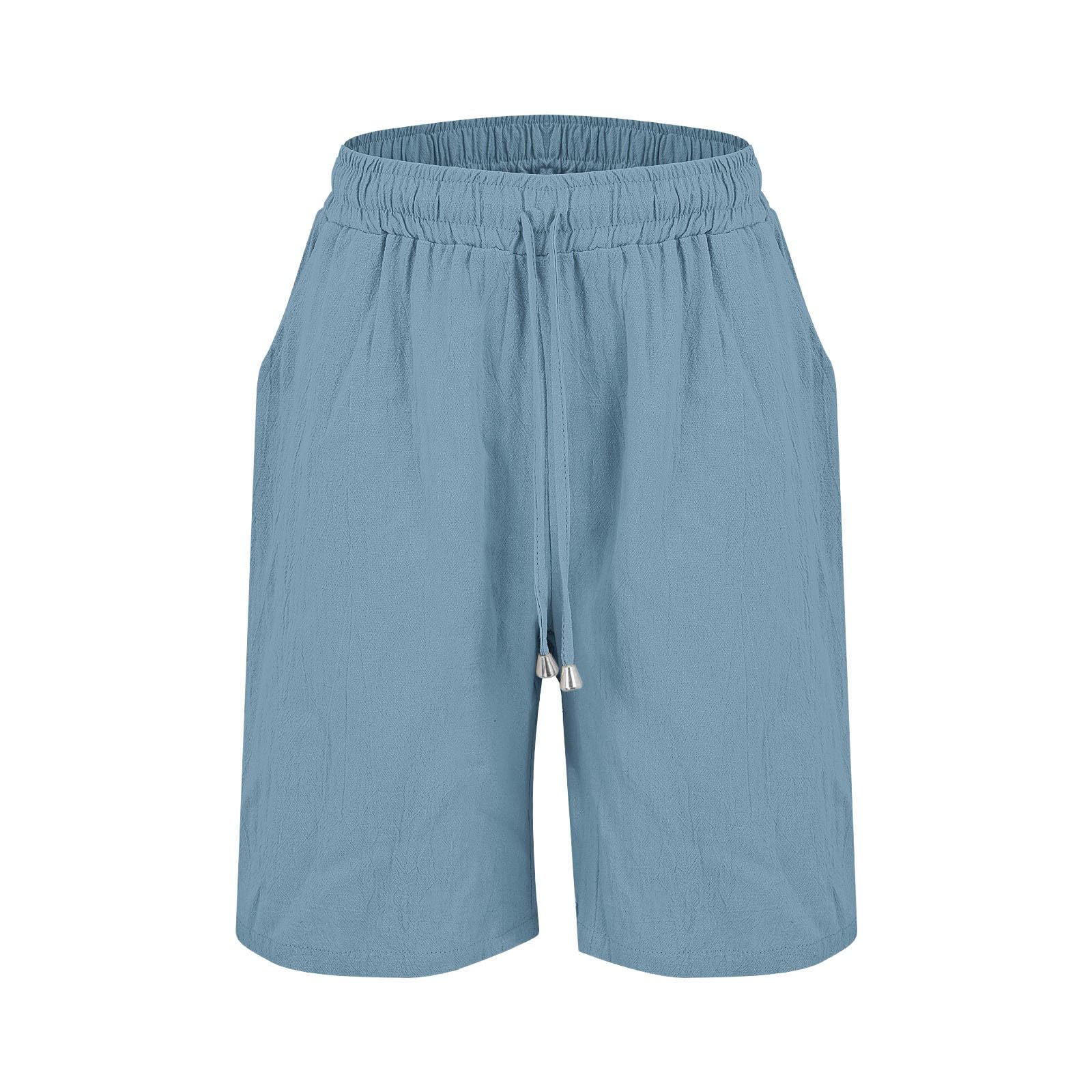 riou Chándal Mujer Completo Verano Original Moda Algodon Y Lino Conjunto 2 piezas Ligero Chándal Camisa + Pantalones Corto Pierna Ancha Transpirable Pijama Para Casual Fitness Running Jogging