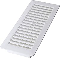 Vista 42 de Decor Grates PL410-WH Registro de piso de plástico de 4 pulgadas por 10 pulgadas, blanco